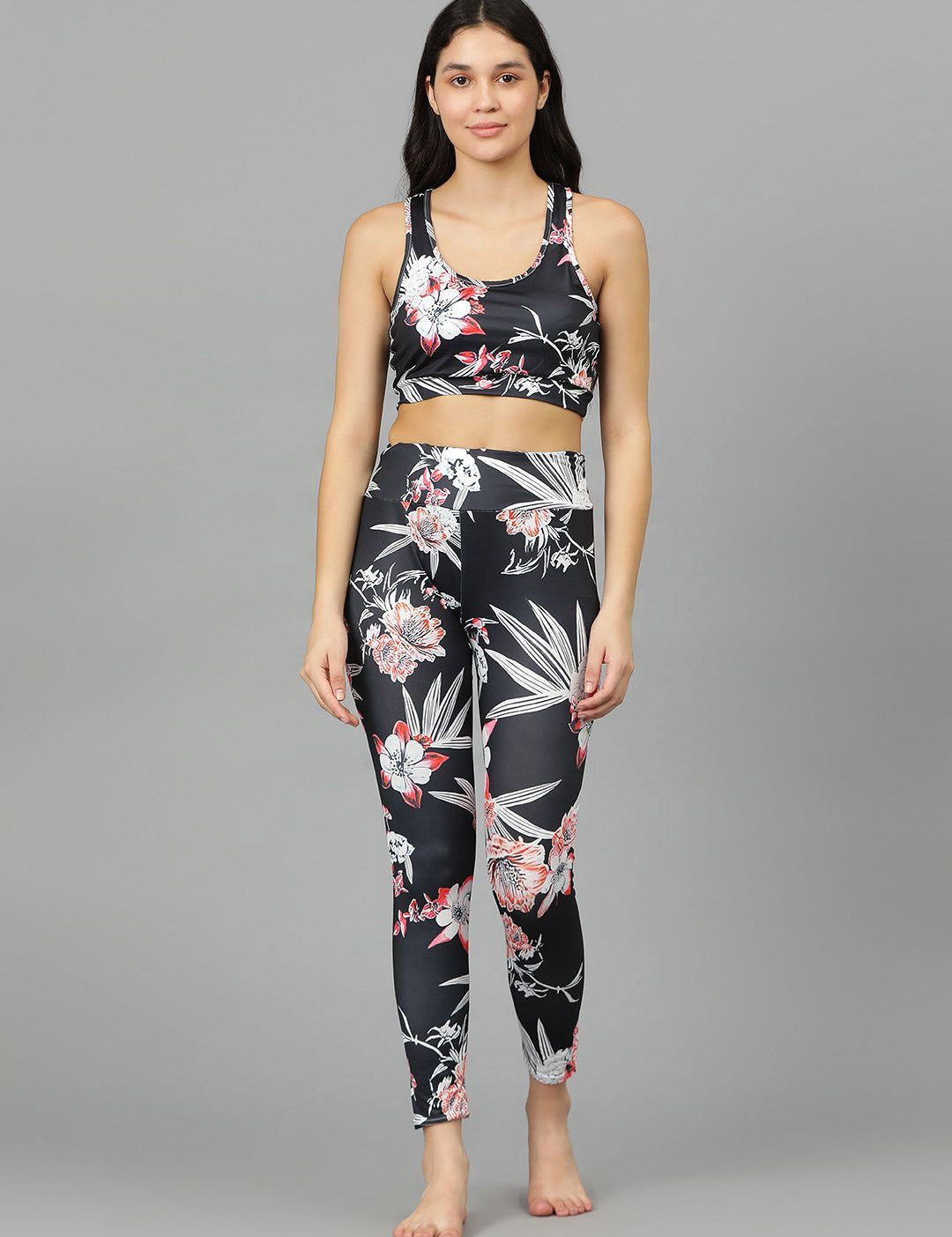 Kotty Round Neck Sleeveless Printed Night suit