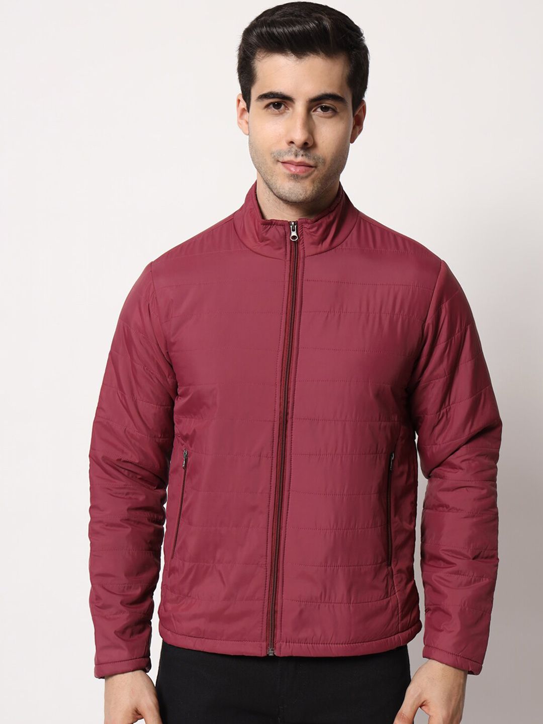 Kotty Men Maroon Outdoor Padded Jacket