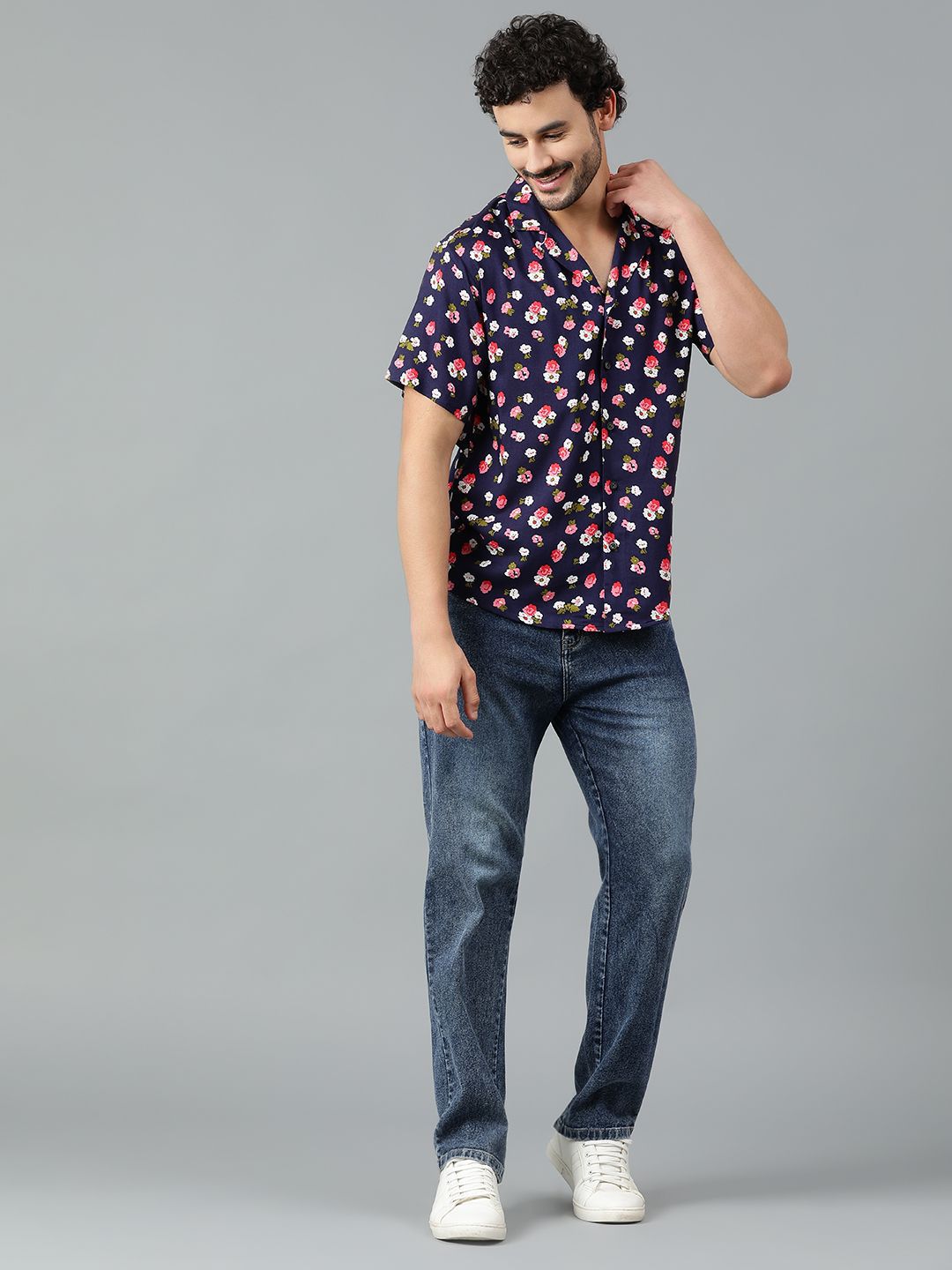 Kotty Men Floral Printed Casual Shirt