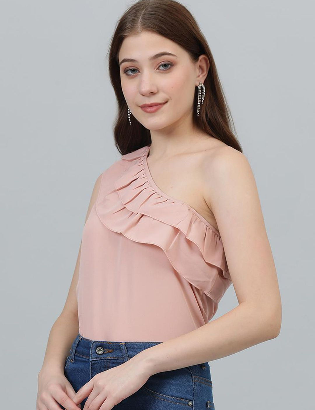 Kotty One Shoulder Crepe Top