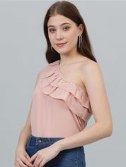 Kotty One Shoulder Crepe Top