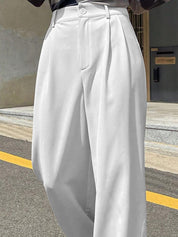 KOTTY BIZwear Women Straight Fit Pleated Trousers