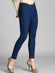 Kotty Women Blue Skinny Fit High-Rise Clean Look Jeans