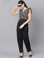 Kotty Floral Printed Flutter Sleeve Top