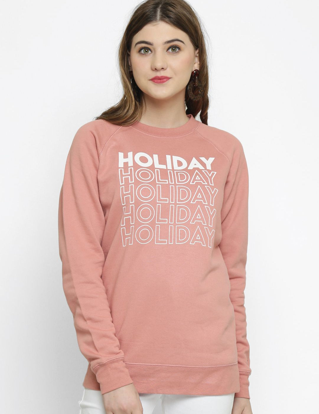 Kotty Women Pink Printed Sweatshirt