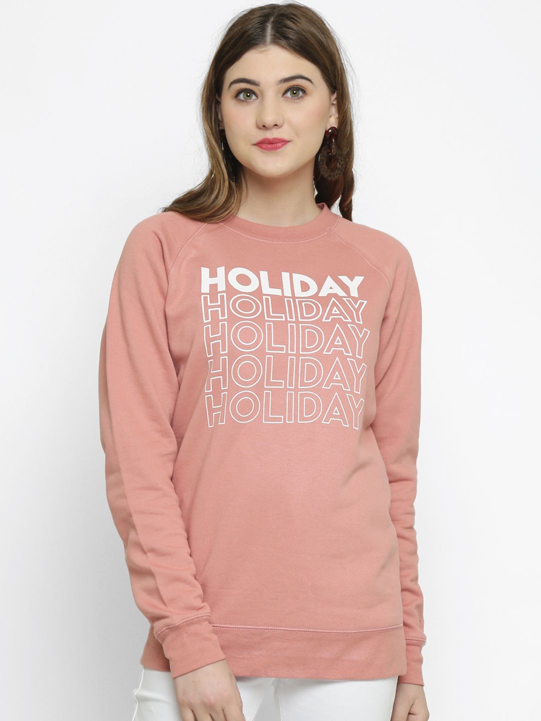 Kotty Women Pink Printed Sweatshirt