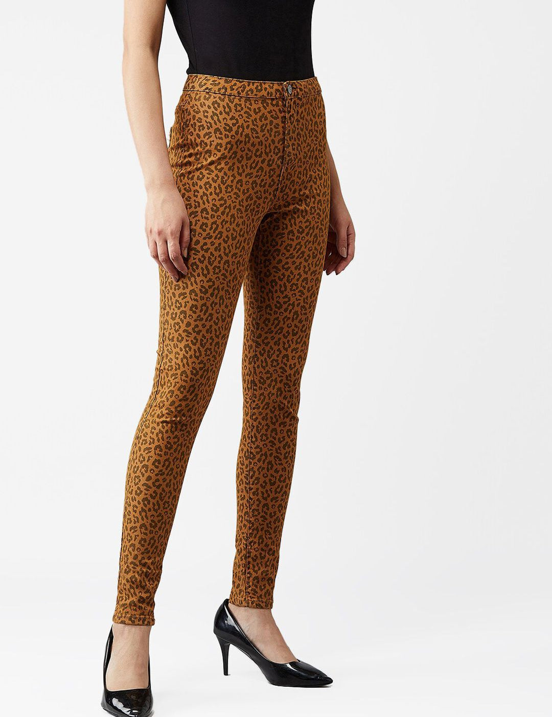 Kotty Women Multicoloured & Brown Skinny Fit Jeans