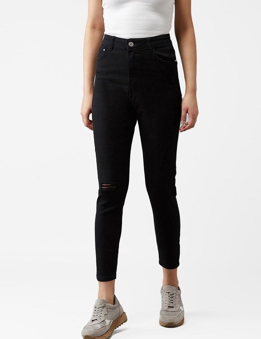 Kotty Women Black Skinny Fit Jeans