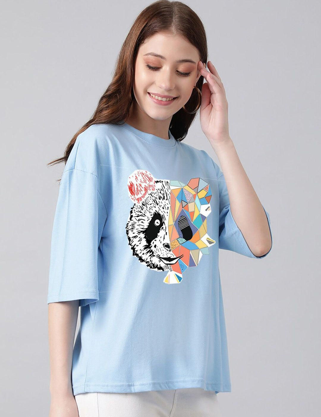 KOTTY Basics Graphic Printed Oversized T-shirt