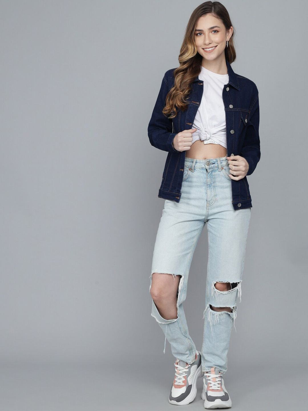 Kotty Women Blue Lightweight Denim Jacket