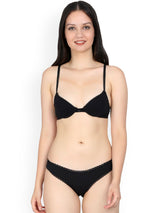 Kotty Women Black Lingerie Set KTTIW77-Black
