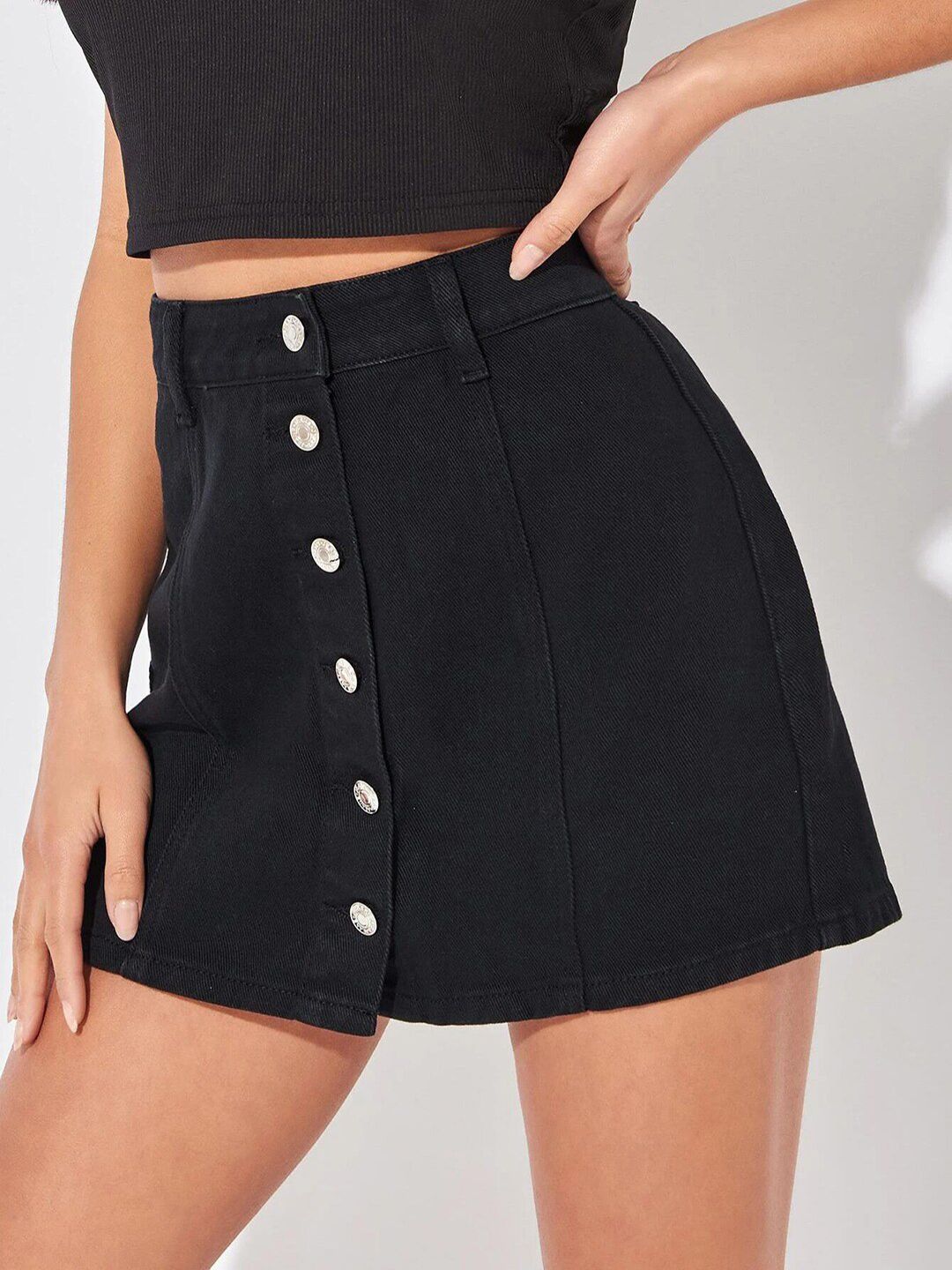 Kotty A-line Mini Denim Skirt