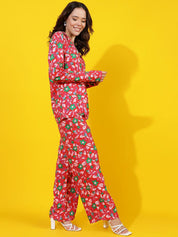 Kotty Floral Printed Shirt With Trouser 
