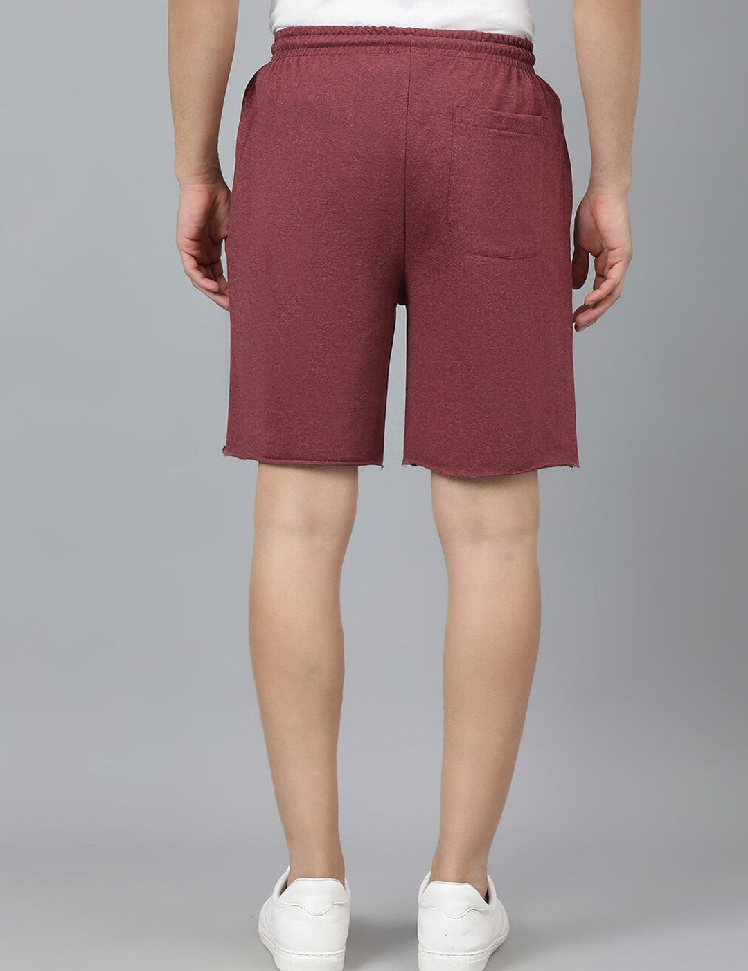 Kotty Men Maroon Mid-Rise Regular Shorts