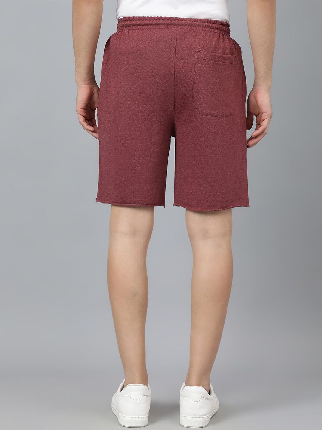 Kotty Men Maroon Mid-Rise Regular Shorts