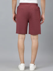 Kotty Men Maroon Mid-Rise Regular Shorts