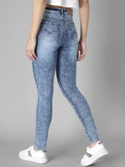 Kotty Women Blue Skinny Fit High-Rise Clean Look Jeans