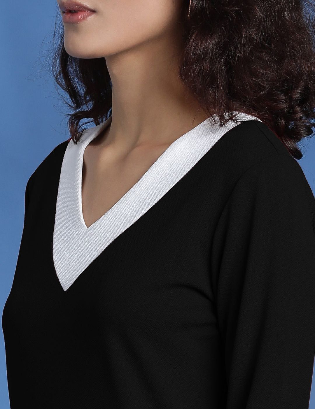 Kotty Women Colourblocked A-Line Midi Dress