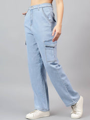 Kotty Women Straight Fit High-Rise Stretchable Jeans