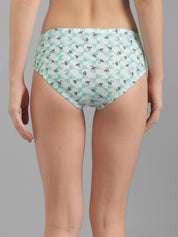 Kotty Women Blue & White Printed Hipster Briefs KTTWOMENSPANTY378