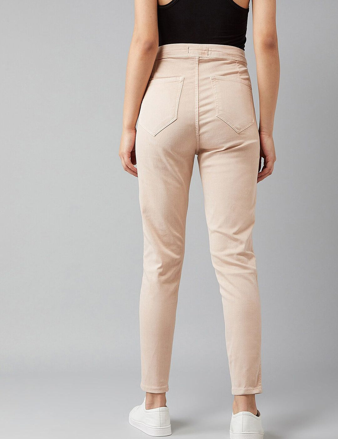 Kotty Women Pink Skinny Fit High-Rise Clean Look Jeans