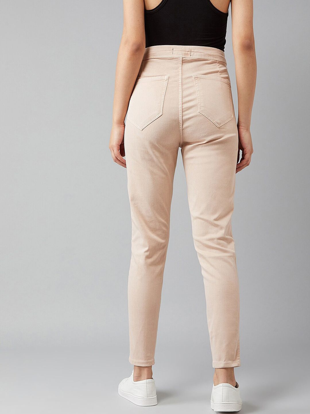 Kotty Women Pink Skinny Fit High-Rise Clean Look Jeans