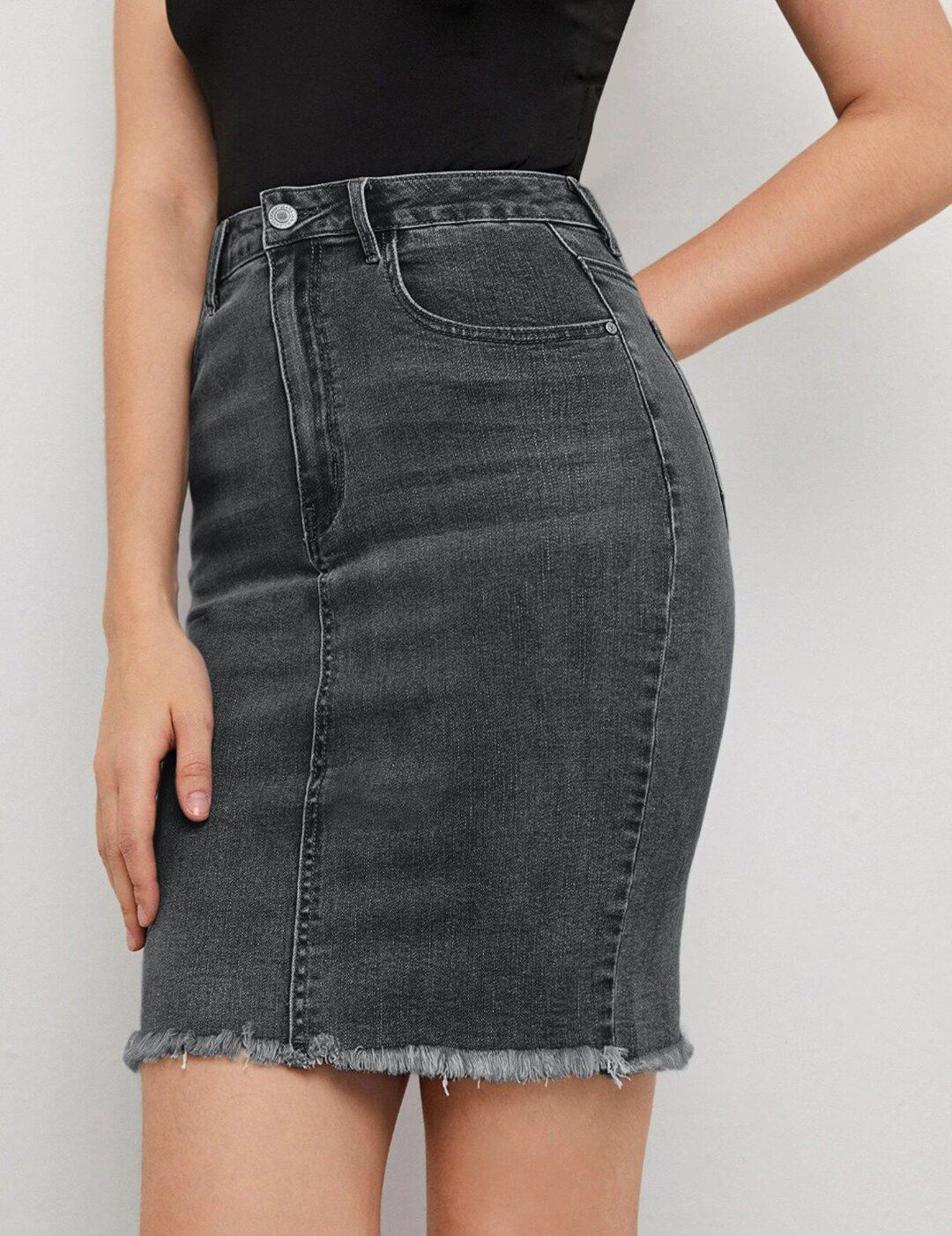 Kotty Pencil Denim Skirt