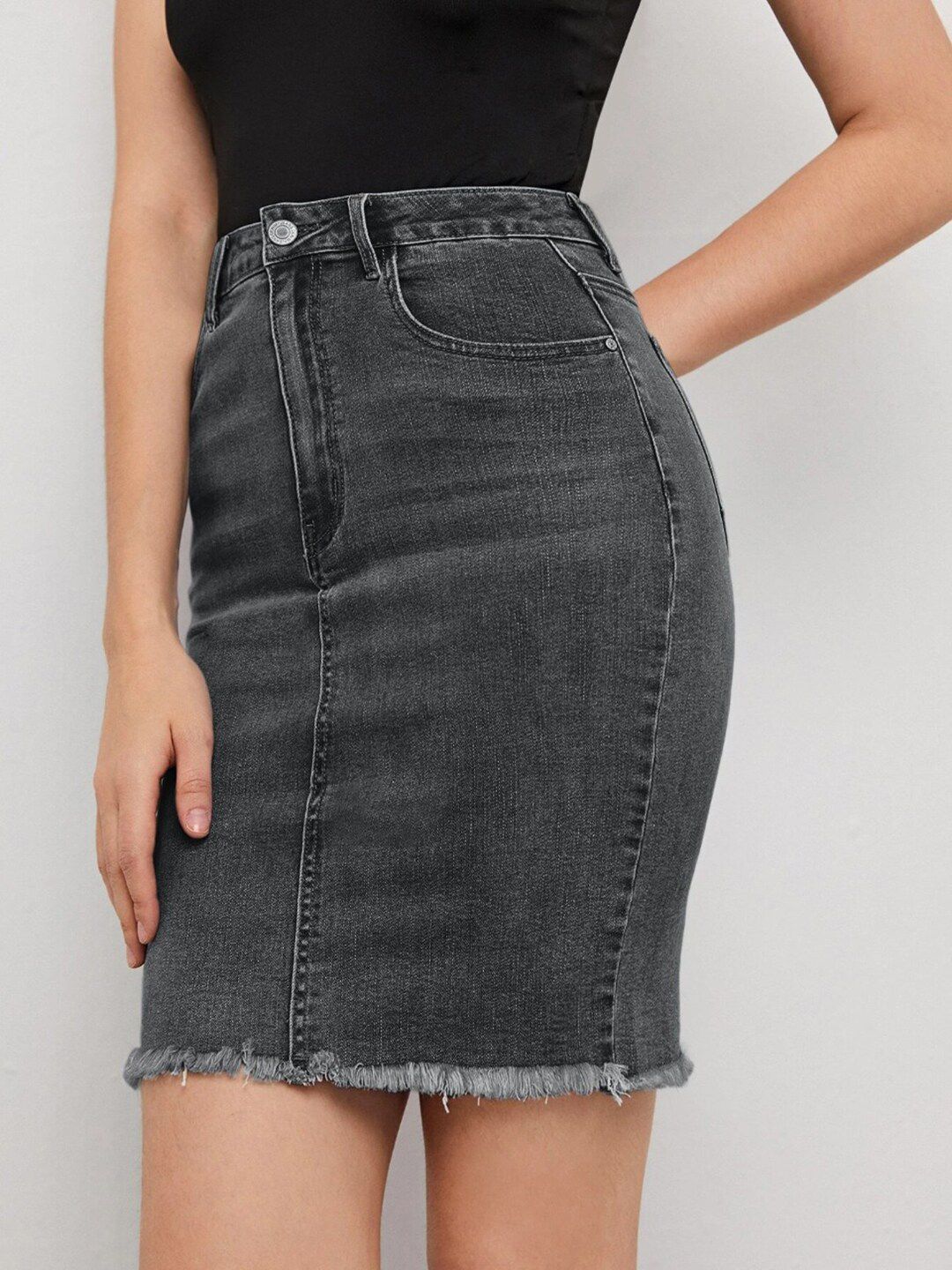 Kotty Pencil Denim Skirt