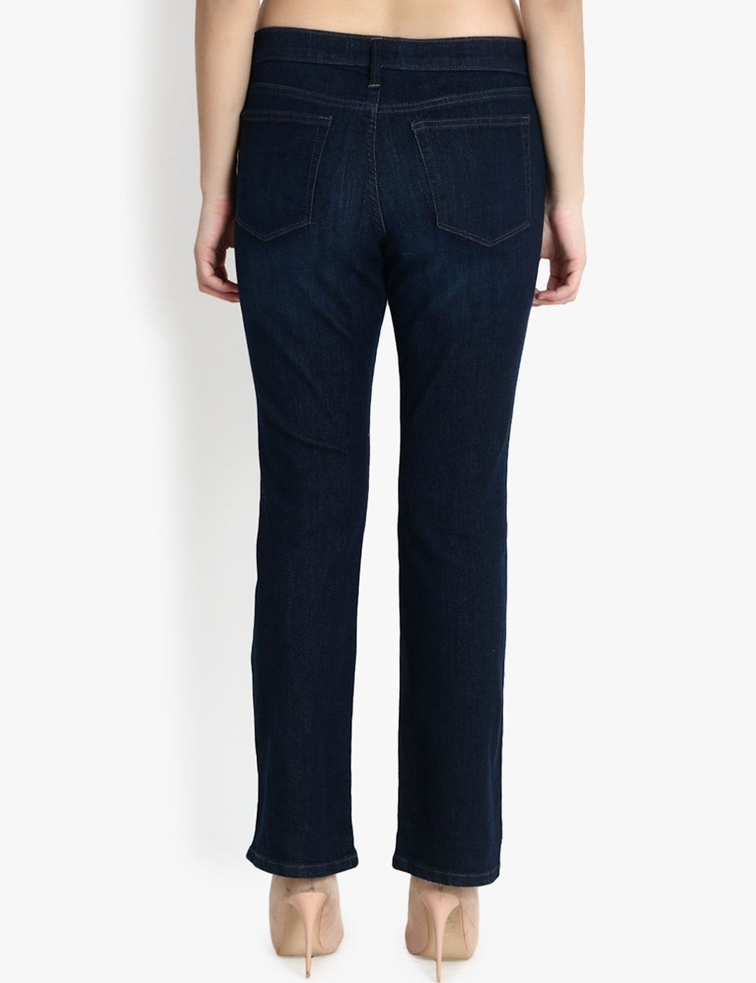 Kotty Women Blue Bootcut Mid-Rise Clean Look Jeans