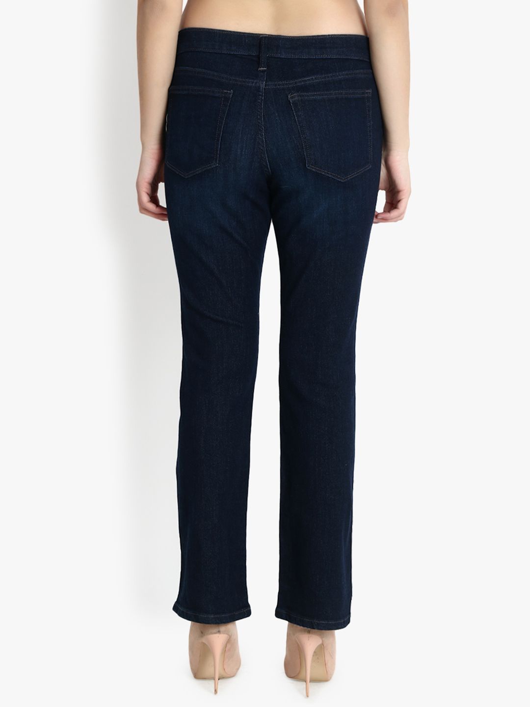 Kotty Women Blue Bootcut Mid-Rise Clean Look Jeans