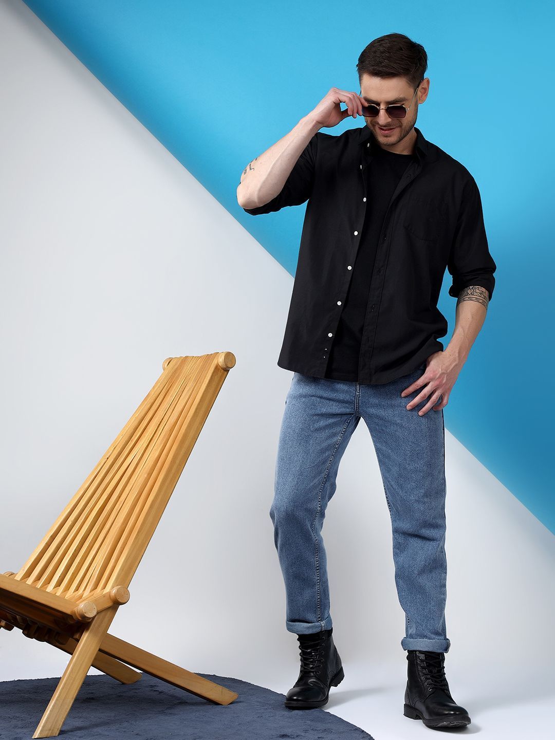 Kotty Men Blue Slim Fit Low-Rise Stretchable Jeans