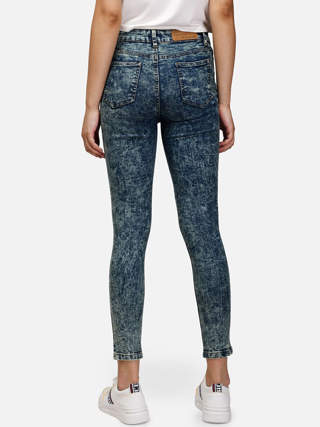 Kotty Women Blue Skinny Fit High-Rise Clean Look Jeans