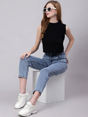Kotty Women High-Rise Stretchable Cropped Jeans