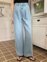 KOTTY Basics Women Wide Leg High-Rise Stretchable Jeans