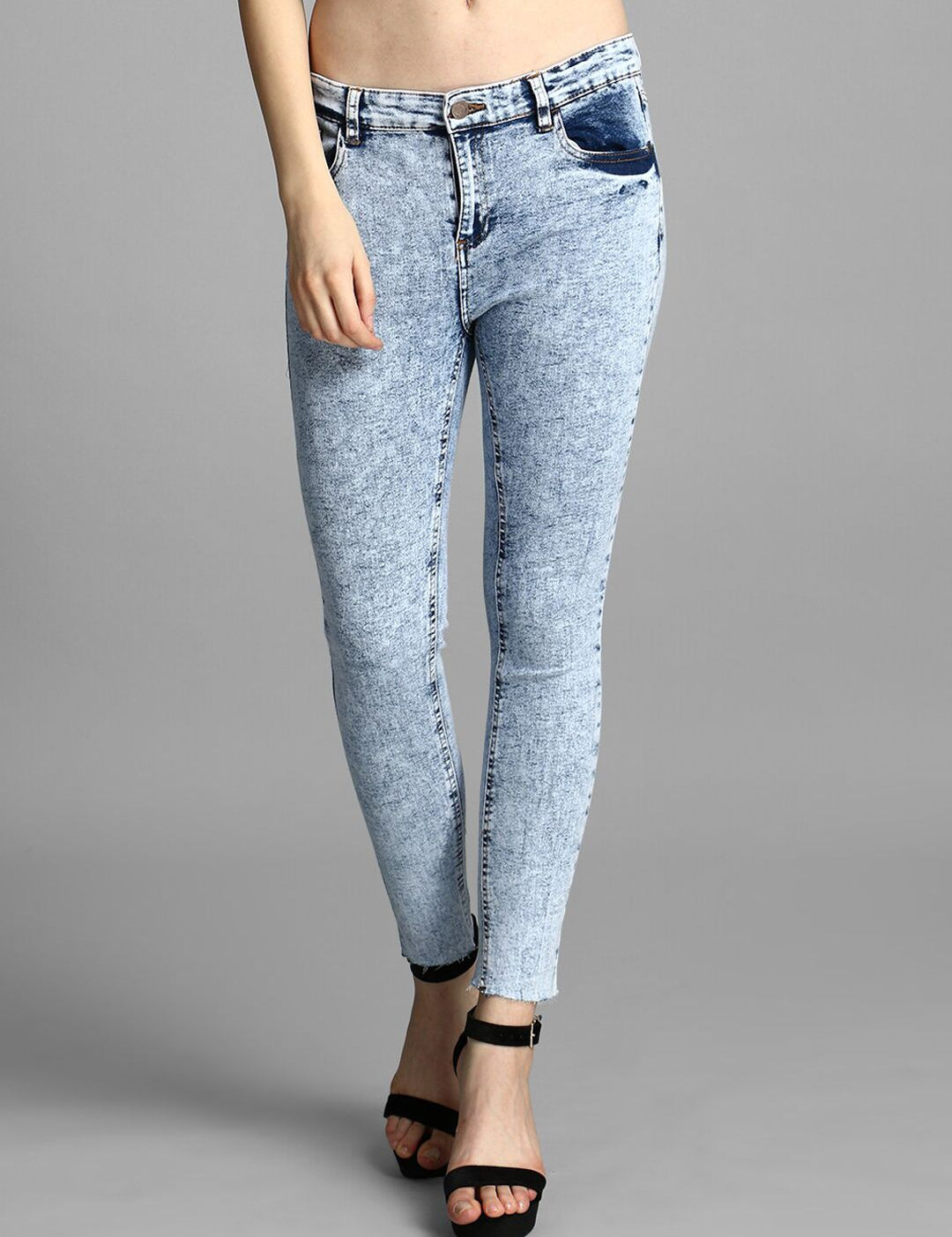 Kotty Women Blue Skinny Fit High-Rise Clean Look Jeans