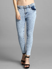 Kotty Women Blue Skinny Fit High-Rise Clean Look Jeans