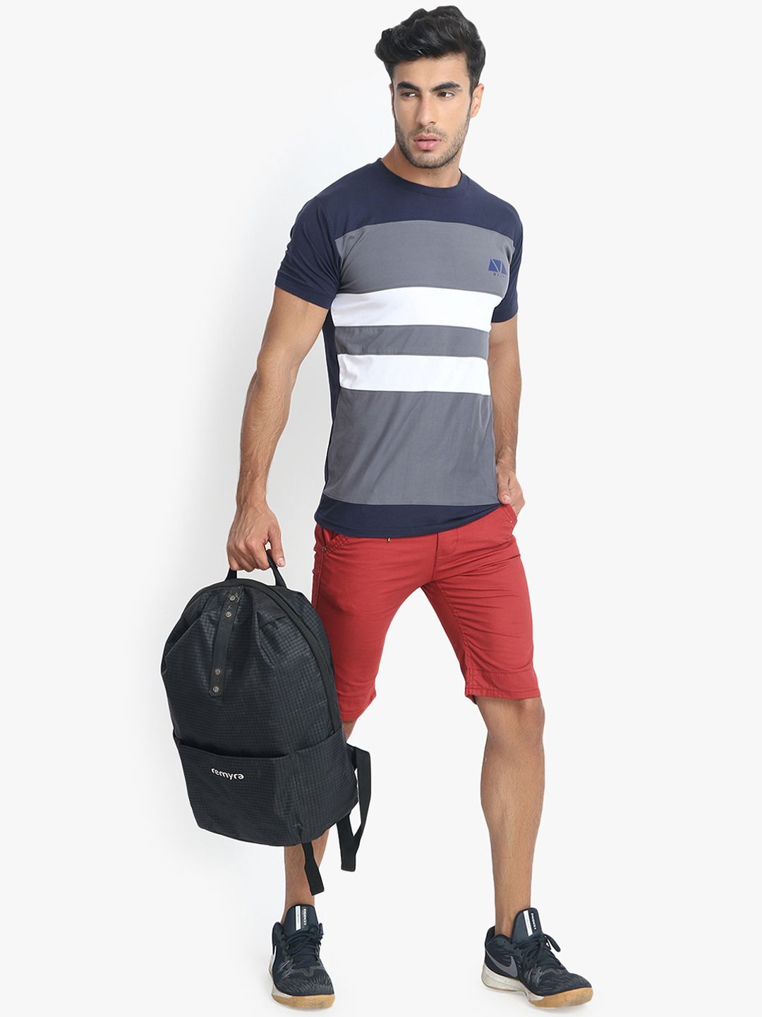 Kotty Men Maroon Solid Regular Fit Regular Shorts