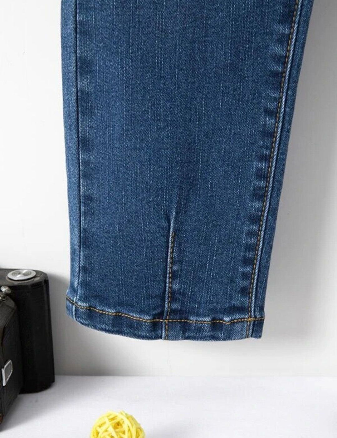 Kotty Boys Blue Jean Low Distress Elasticated Waist Regular Fit Heavy Fade Jeans