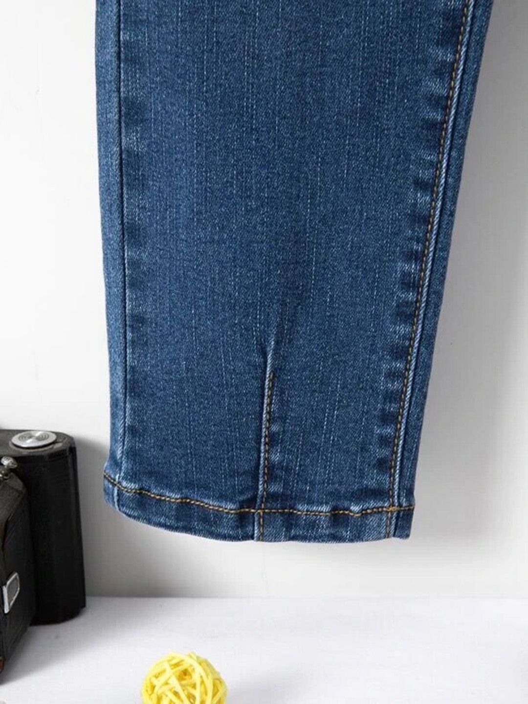 Kotty Boys Blue Jean Low Distress Elasticated Waist Regular Fit Heavy Fade Jeans