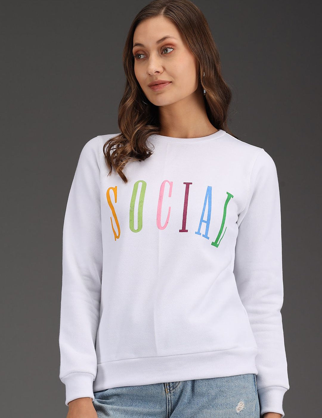 Kotty Women White Sweatshirt