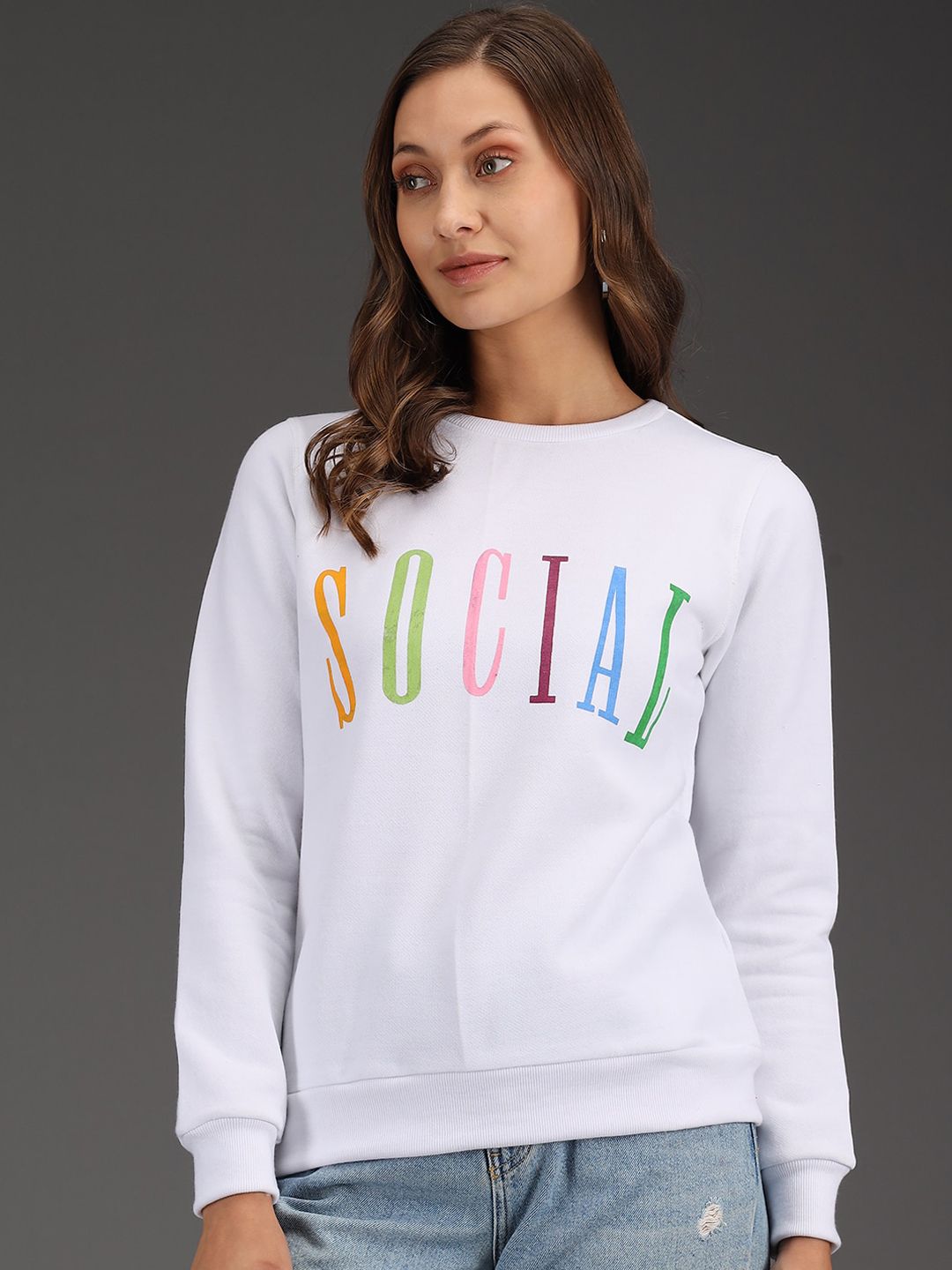 Kotty Women White Sweatshirt