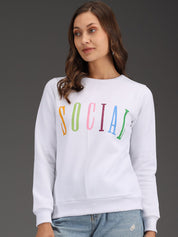 Kotty Women White Sweatshirt