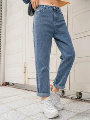 Kotty Women Jean Regular Fit High-Rise Heavy Fade Jeans