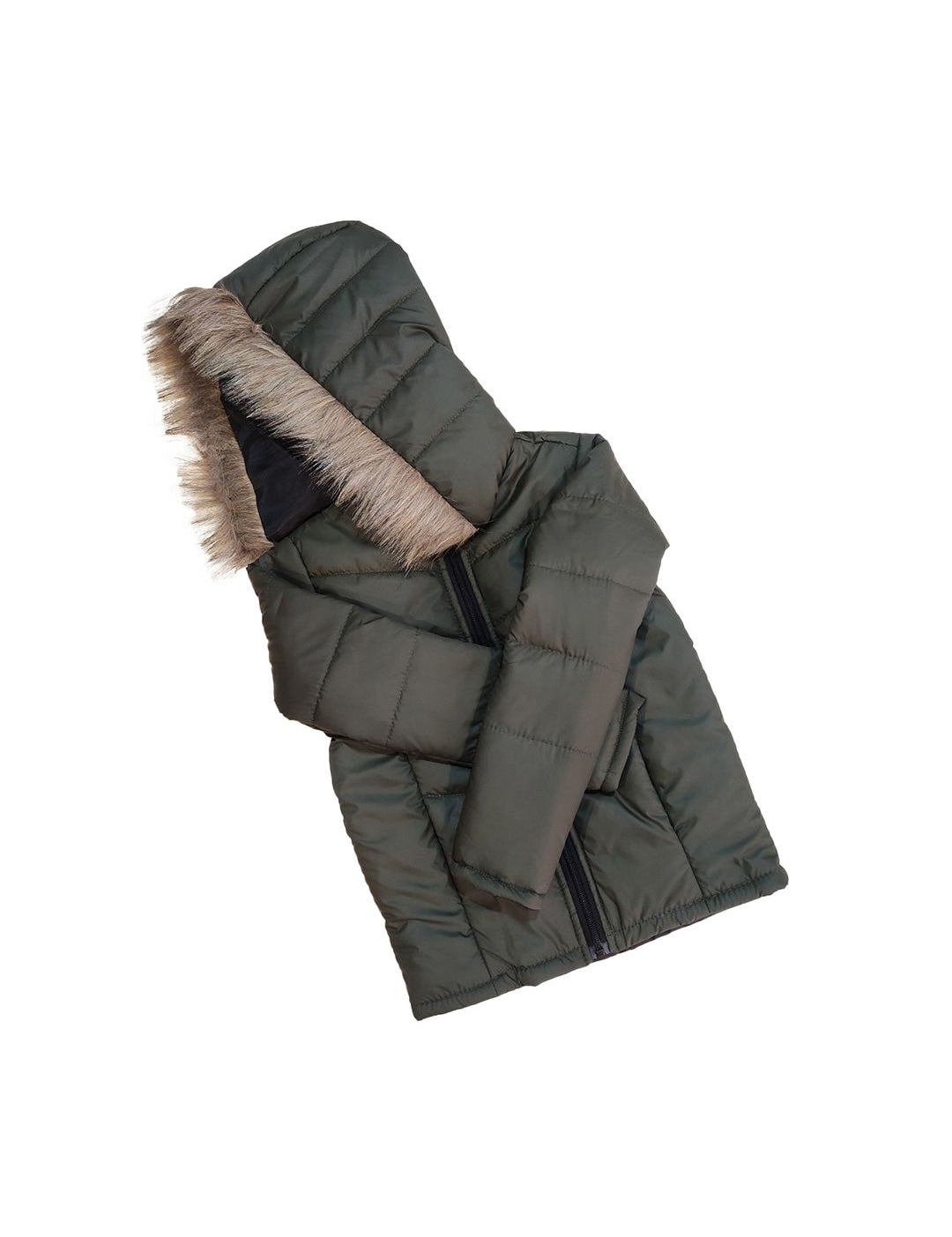 Kotty Girls Olive Green Outdoor Padded Jacket