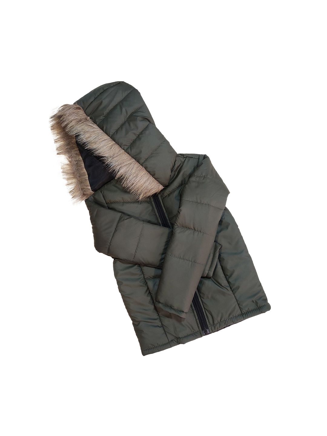 Kotty Girls Olive Green Outdoor Padded Jacket