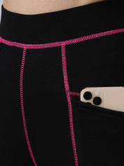 Kotty Women Colourblocked Ankle-Length Gym Tights