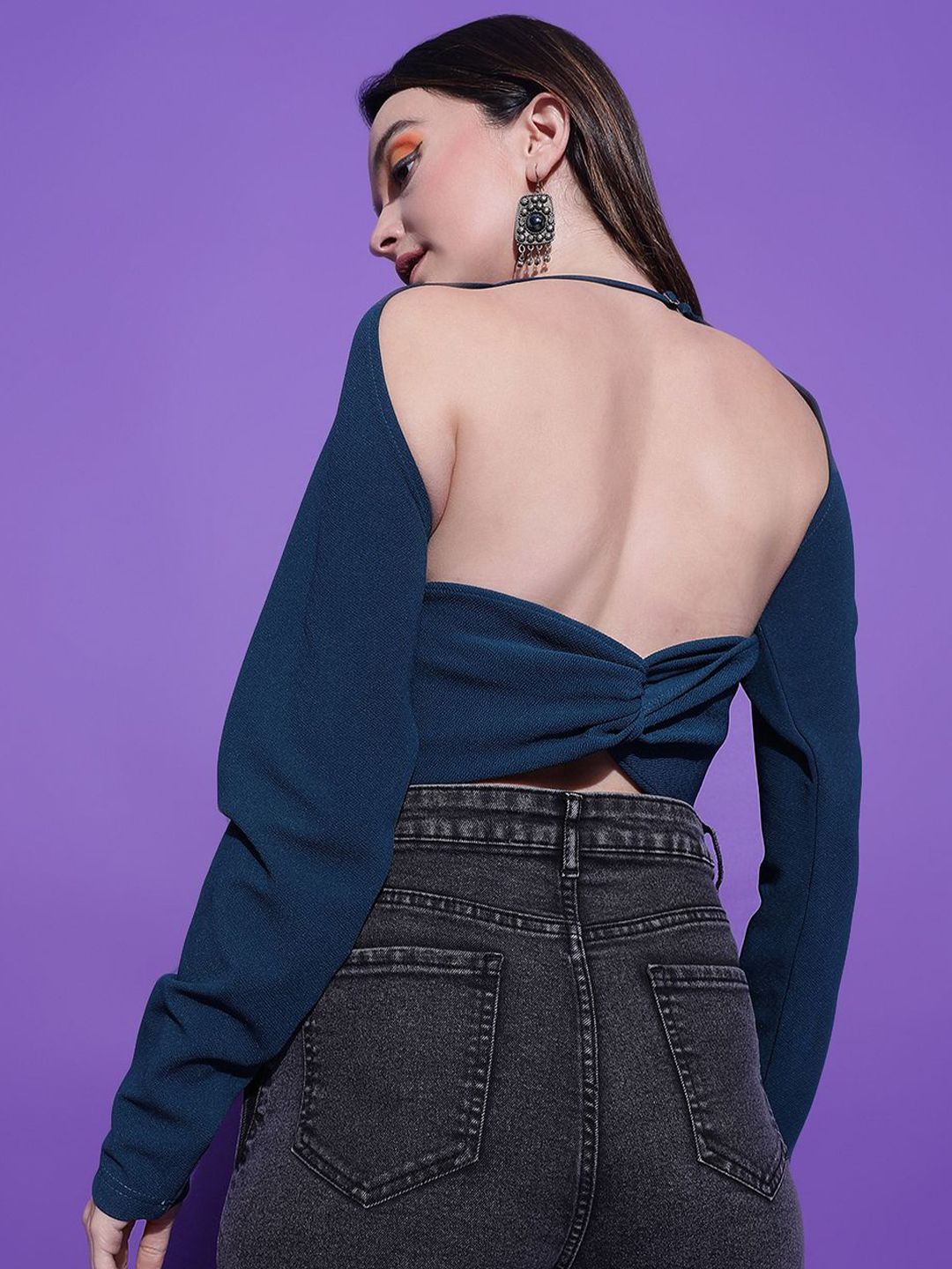 Kotty Women Solid Round Neck Top