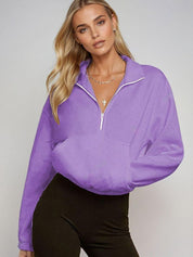 Kotty Women High Neck Pullover Sweatshirt