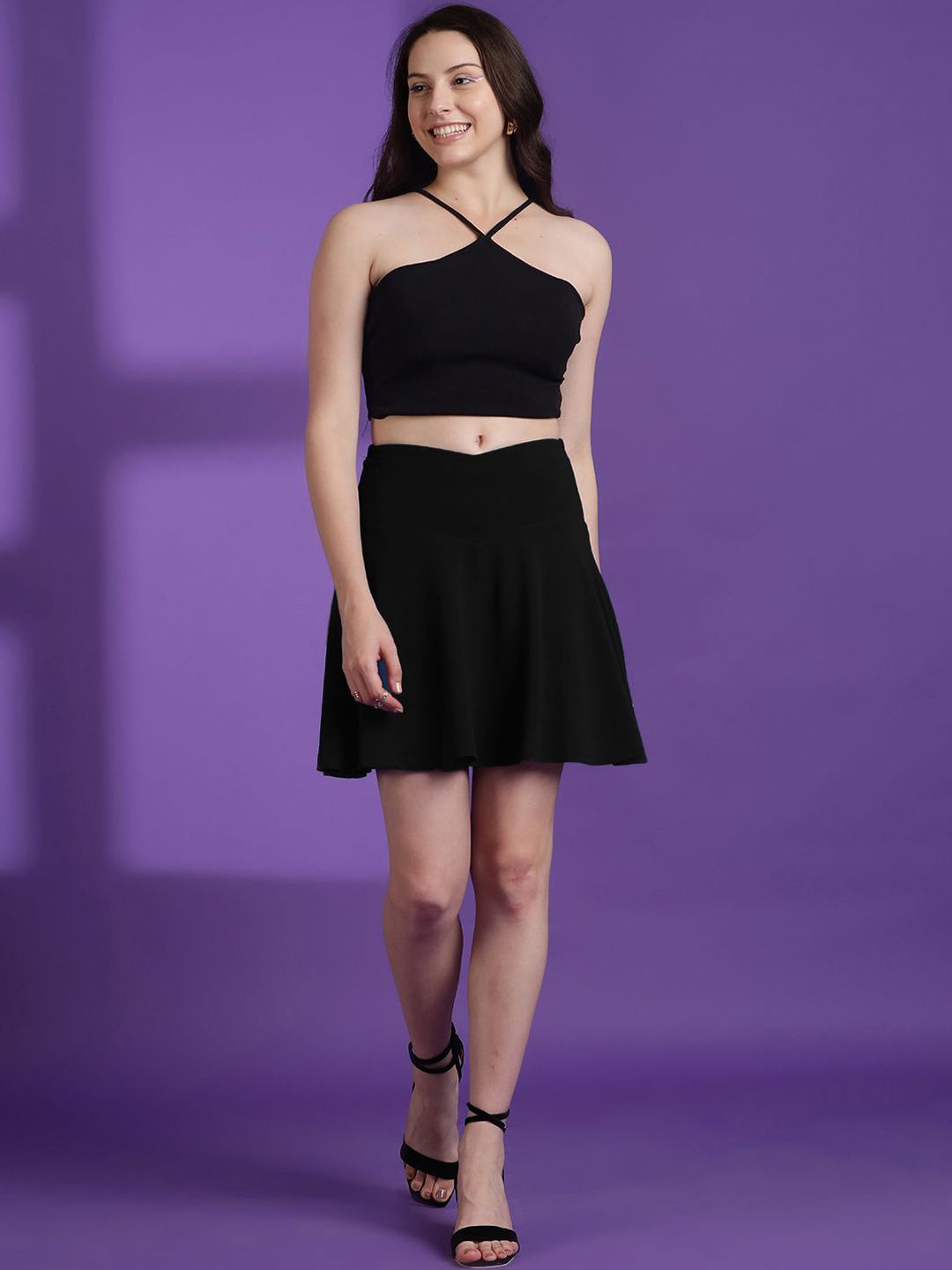 Kotty Flared Above Knee Skirt