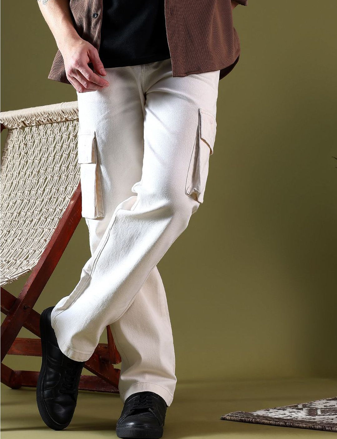 Kotty Men Jean Low-Rise Light Fade Stretchable Jeans